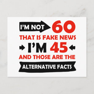 Geschenke zum 60. Geburtstag Postkarte