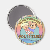 Geschenke zum 60. Hochzeitstag Magnet (Vorderseite/Rückseite)