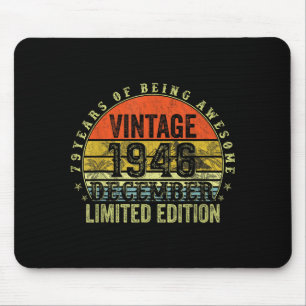 Geschenke zum 79. Geburtstag für Männer Dezember 1 Mousepad