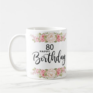 Geschenke zum 80. Geburtstag für Frauen Kaffeetasse