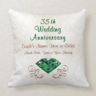 Geschenke zum dreißigsten Jahrestag von Emerald T Kissen
