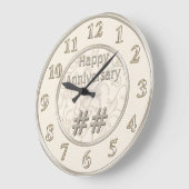 Geschenke zum Hochzeitstag nach Jahr Große Wanduhr (Winkel)
