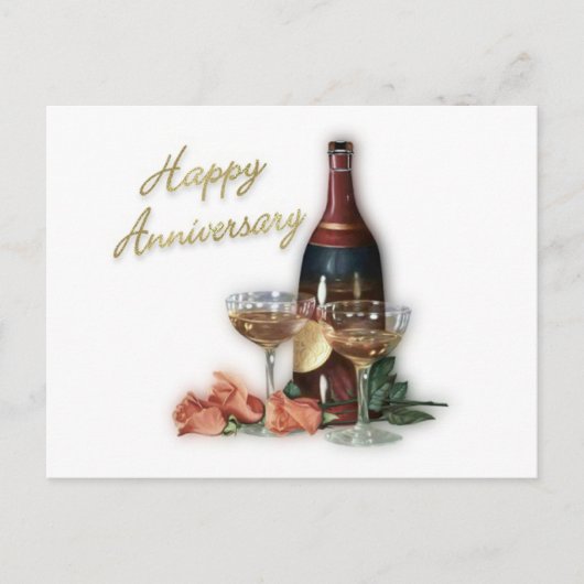 Geschenke zum Hochzeitstag Postkarte (Vorderseite)