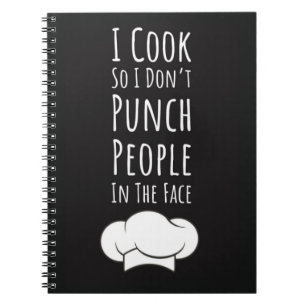 Geschenke zum Kochen für Männer Für Ihn Typografie Notizblock
