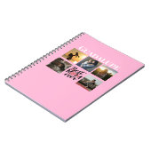 Geschenke zum Muttertag Foto-Collage und Monogramm Notizblock (Linke Seite)