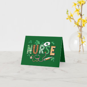 Geschenke zum Tag des Pflegepersonals St. Patricks Karte