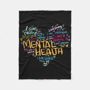 Geschenke zum Thema psychische Gesundheit Depressi Fleecedecke