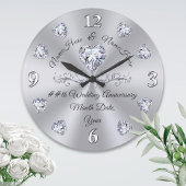 Geschenke zum zehnten, 75., 60. Diamond-Jubiläum, Große Wanduhr