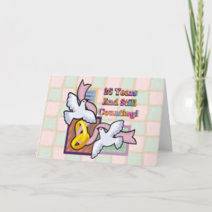Geschenke zur 25. Hochzeitstag-Feier Karte