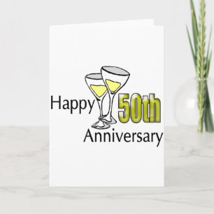 Geschenke zur 50. Hochzeitstag-Feier Karte