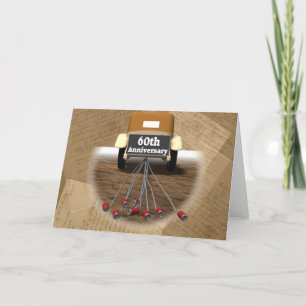 Geschenke zur 60. Hochzeitstag-Feier Karte