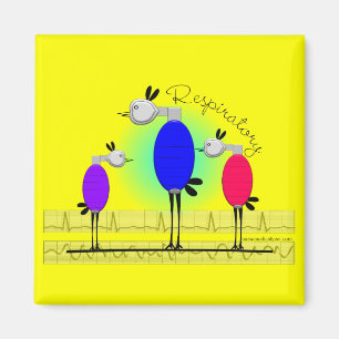 Geschenke zur Atemtherapie "Ambu Birds" Magnet