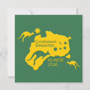 Geschenke zur australischen Staatsbürgerschaft Karte
