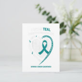 Geschenke zur Sensibilisierung für den aquamarinen Einladung (Stehend Vorderseite)