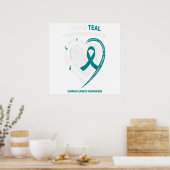 Geschenke zur Sensibilisierung für den aquamarinen Poster (Küche)