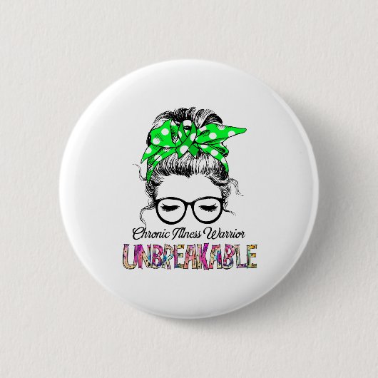 Geschenke zur Unterstützung der chronischen Krankh Button (Vorderseite)