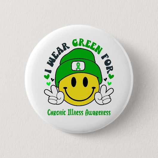 Geschenke zur Unterstützung der chronischen Krankh Button (Vorderseite)
