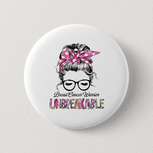 Geschenke zur Unterstützung des Brustkrebs Button (Vorderseite)