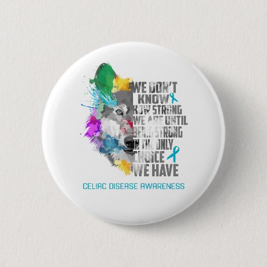Geschenke zur Unterstützung von Celiac Disease Awa Button (Vorderseite)