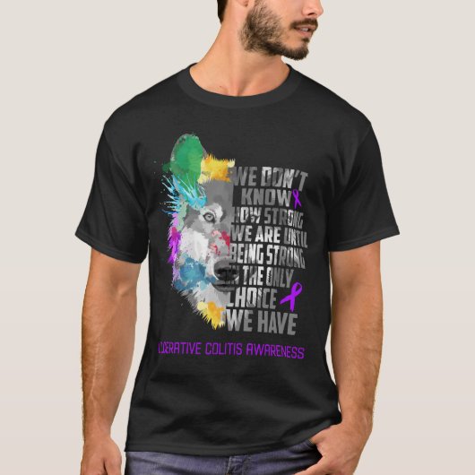 Geschenke zur Unterstützung von Colitis Awareness T-Shirt (Vorderseite)