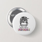 Geschenke zur Unterstützung von Dyslexia-Bewusstse Button (Vorne & Hinten)