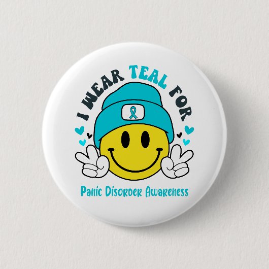 Geschenke zur Unterstützung von Panikstörung Button (Vorderseite)