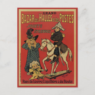 Geschenkeladen für Vintage-Spielzeug und Feiertage Postkarte