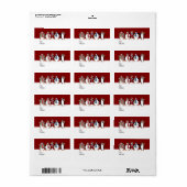 Geschenketags für Feiertage Adressaufkleber (Vorne)