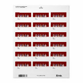 Geschenketags für Feiertage Adressaufkleber (Vorne)