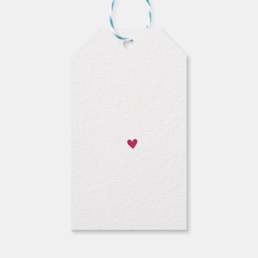 Geschenketags & Geschenkpackungen Herz Geschenkanhänger (Rückseite)