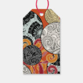 Geschenketiketten japanischen Stils in Rot Geschenkanhänger (Vorderseite)