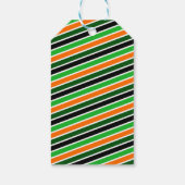 Geschenketiketten mit schwarzen und grünen Fahrräd Geschenkanhänger (Rückseite)