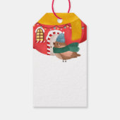 Geschenketiketten - Tea House Birds Geschenkanhänger (Rückseite)