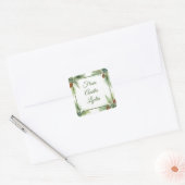 Geschenketiketten Weihnachten Quadratischer Aufkleber (Umschlag)