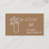 Geschenkgeschäft Modernes, einfaches Geschäft Visitenkarte (Vorderseite)