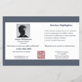 Geschenkgutachten für die Fitness von Unternehmen  Flyer (Hinten)