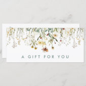 Geschenkgutachten für gepresste Blume (Vorne/Hinten)