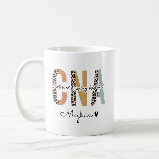 Geschenkgutachten für Krankenpfleger Leopard CNA-K Kaffeetasse (Links)