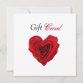 Geschenkgutachten Herzgestalterische Rote Rose Val