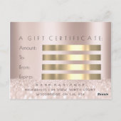 Geschenkgutachten Rose zur Entfernung des Elektrol Postkarte (Rückseite)