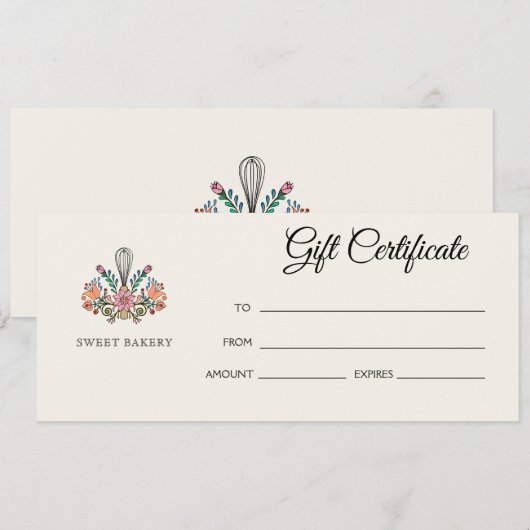 Geschenkgutschein (Vorne/Hinten)