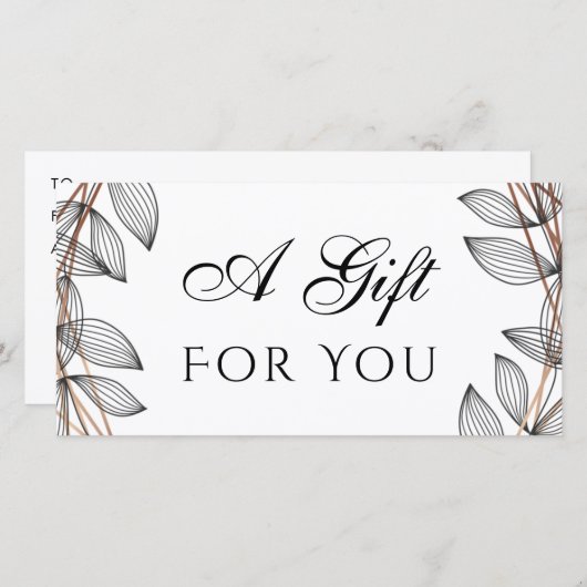 Geschenkgutschein (Vorne/Hinten)