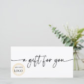 Geschenkgutschein (Stehend Vorderseite)