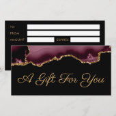 Geschenkgutschein (Vorne/Hinten)