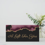 Geschenkgutschein (Stehend Vorderseite)