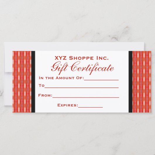 Geschenkgutschein (Rückseite)