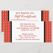 Geschenkgutschein (Vorne/Hinten)