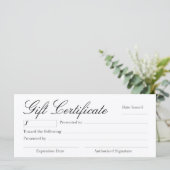 Geschenkgutschein (Stehend Vorderseite)