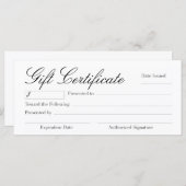 Geschenkgutschein (Vorne/Hinten)