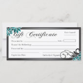 Geschenkgutschein (Rückseite)